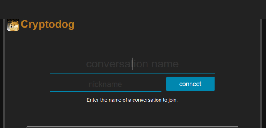 Cryptodog Chatroom websites