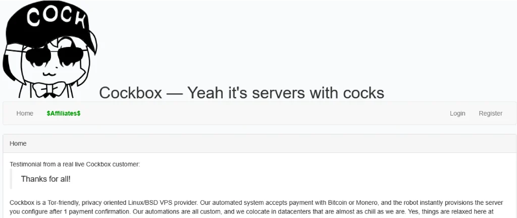 Cockbox VPS Hosting